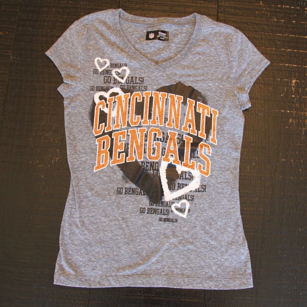 Youth Girls Cincinnati Bengals Tee, Size 8/10